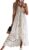 CUPSHE Women’s Lace Dresses Boho Tassel V-Neck Flare