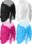 4 Pieces Women Chiffon Short Sarongs Cover Ups Beach Swimsuit Wrap Skirt, 4 Colors